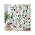thumbnail image 1 of Floral Shower Curtain - Boho Black, Dark, Unique Bohemian Style For Bathroom With 12 Hooks, 60"(W) X 72"(H) Back To School, 1 of 4