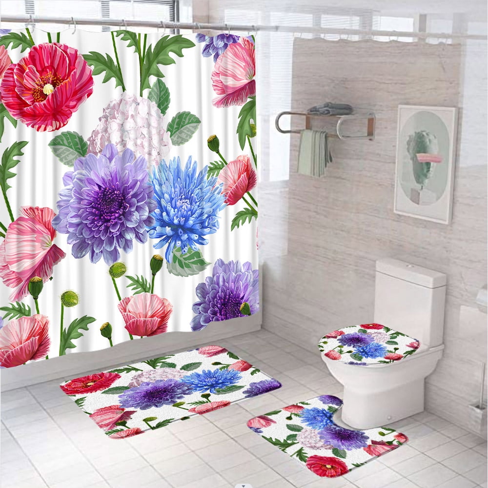 Bathroom Shower Curtains And Rug Sets