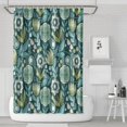 thumbnail image 1 of Floral Shower Curtain Watercolor Botanical Bathroom Decor Rustic Flower Design Fabric Bath Curtain for Tub Country Style Home Accessories with Hooks，36x72in, 1 of 5