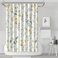 thumbnail image 1 of Floral Shower Curtain Watercolor Botanical Bathroom Decor Rustic Flower Design Fabric Bath Curtain for Tub Country Style Home Accessories with Hooks，72x72in, 1 of 5