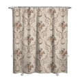 thumbnail image 1 of Floral Shower Curtain Watercolor Botanical Bathroom Decor Rustic Flower Design Fabric Bath Curtain for Tub Country Style Home Accessories with Hooks，72x84in(180*210cm), 1 of 5