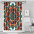 thumbnail image 1 of Floral Shower Curtain&nbsp;– Cute Daisy Artwork in Retro Yellow & White, Boho-Inspired Vintage Bath Decor, Water-Resistant Polyester, 72x72 Inches, 1 of 5