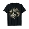 thumbnail image 1 of Floral Skeleton Funny Goth Halloween Costume Men Women Kids T-Shirt, 1 of 5