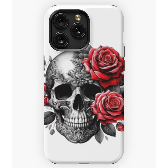 Floral Skeleton Head Botanical Skeleton Head Human Anatomy A2665 Phone Case for iPhone 11 to 17 Pro Max