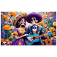 thumbnail image 1 of Floral Skeleton Mexican Festival Day of the Dead Banner for Celebration Cultural Event Party Decoration, 1 of 8