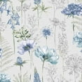 thumbnail image 1 of Floral Sketch Blue Wallpaper, 1 of 4