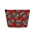 thumbnail image 1 of Floral Skull Printing Halloween Candy Gift Storage Bag Travel Toiletry Bags Makeup Organizer Women's Cosmetic Case Fashion Cool, 1 of 5