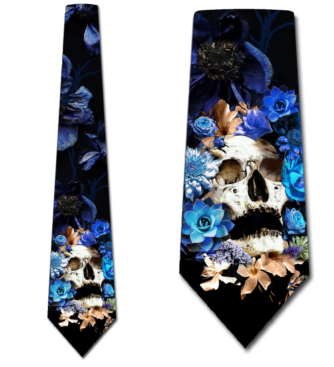 mens skull tie