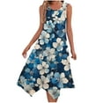thumbnail image 1 of Floral Sleeveless Midi Dress for Women Summer Casual Tank A Line Dress Vacation Sundress, 1 of 7