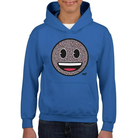 Floral Smile Fun Trendy Graphic Symbols Youth's Hoodie