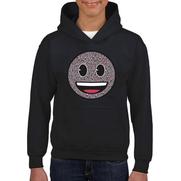 Floral Smile Fun Trendy Graphic Symbols Youth's Hoodie