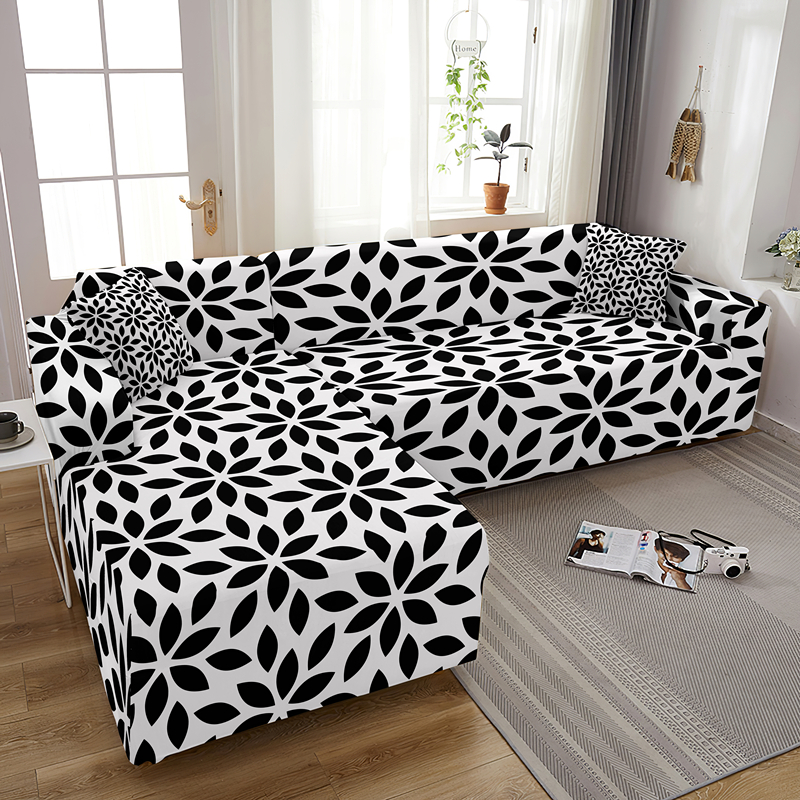 Floral Sofa Cover For Living Room Sectional 1/2/3/4 Seaters Couch Cover