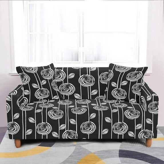 Floral Sofa Covers for Living Room Stretch Slipcovers Sectional Couch Cover Loveseat Armchair Corner Sofa Cover 1/2/3/4 Seaters