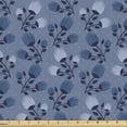 thumbnail image 1 of Floral Sofa Upholstery Fabric by the Yard, Abstract Flowers in Pastel Cold Tones Monochrome Style Silhouettes, Decorative Fabric for DIY and Home Accents, Blue Grey and Multicolor by Ambesonne, 1 of 5