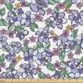 thumbnail image 1 of Floral Sofa Upholstery Fabric by the Yard, Colorful Spring Blossom Flowers Repetitive Hand Drawn Like Pattern, Decorative Fabric for DIY and Home Accents, Pale Pink Almond Green by Ambesonne, 1 of 5