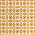 thumbnail image 1 of Ambesonne Floral Fabric by the Yard Upholstery, Monochrome Abstract Flowers, 2 Yards, Orange Burnt Orange, 1 of 4
