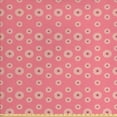 thumbnail image 1 of Ambesonne Floral Fabric by the Yard Upholstery, Love Theme Flowers, 2 Yards, Pale Yellow Pale Pink, 1 of 4