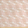 thumbnail image 1 of Floral Sofa Upholstery Fabric by the Yard, Hand Drawn Rustic Botany Blossoms Romantic Print, Decorative Fabric for DIY and Home Accents, Pale Peach Blush by Ambesonne, 1 of 4