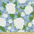 thumbnail image 1 of Floral Sofa Upholstery Fabric by the Yard, Refreshing Spring Flower Theme and Tiny Blue Sparrows Perching on the Flower Leaves, Decorative Fabric for DIY and Home Accents, Multicolor by Ambesonne, 1 of 5