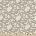thumbnail image 1 of Floral Sofa Upholstery Fabric by the Yard, Scroll Style Antique Spring Blossoms and Leaves with Vintage Effect, Decorative Fabric for DIY and Home Accents, Cocoa and Cream by Ambesonne, 1 of 5