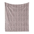 thumbnail image 1 of Floral Soft Flannel Fleece Throw Blanket, Pattern of Budding Flowers on Vertically Aligned Branches, Cozy Plush for Indoor and Outdoor Use, 50" x 60", Pale Grey Charcoal Grey, by Ambesonne, 1 of 5