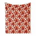 thumbnail image 1 of Floral Soft Flannel Fleece Throw Blanket, Red Poppy Flowers Watercolor Paintbrush Style Effect Nature Idyllic Print, Cozy Plush for Indoor and Outdoor Use, 70" x 90", Red and White, by Ambesonne, 1 of 5
