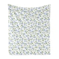 thumbnail image 1 of Floral Soft Flannel Fleece Throw Blanket, Watercolor Hydrangea Flowers and Leaves Composed on a Plain Background, Cozy Plush for Indoor and Outdoor Use, 70" x 90", Ceil Blue Green White, by Ambesonne, 1 of 5