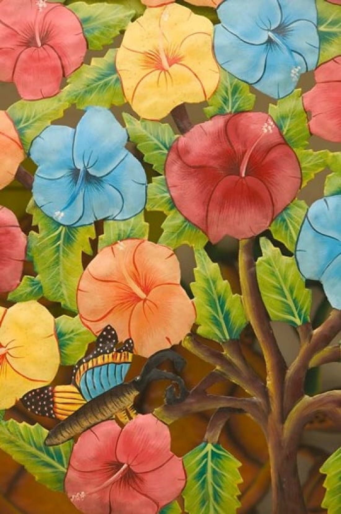 Floral Souvenirs at Al Verns Craft Market Turks and Caicos Caribbean Canvas Art - Walter Bibikow DanitaDelimont (24 x 36)