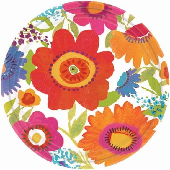 Floral Splash Dessert Plates