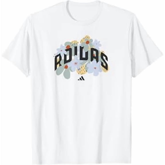 Floral Sport Statement Graphic T-Shirt