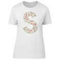 thumbnail image 1 of Floral Spring Capital Letter S Tee Women's -Image by Shutterstock, 1 of 2