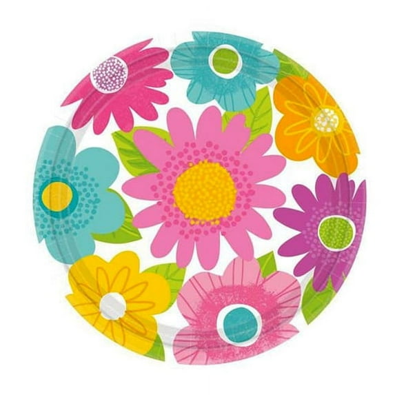 Floral 'Spring Fling' Small Paper Plates (8ct)