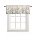 thumbnail image 1 of Floral Spring Linen Curtain Valance for Bedroom/Bathroom/Kitchen/Office/Living/Dining Room Window,Rustic Farmhouse Plant Botanical Vase Plant Rod Pocket Topper Decorative Cafe Drapes Panel 60"x18", 1 of 6