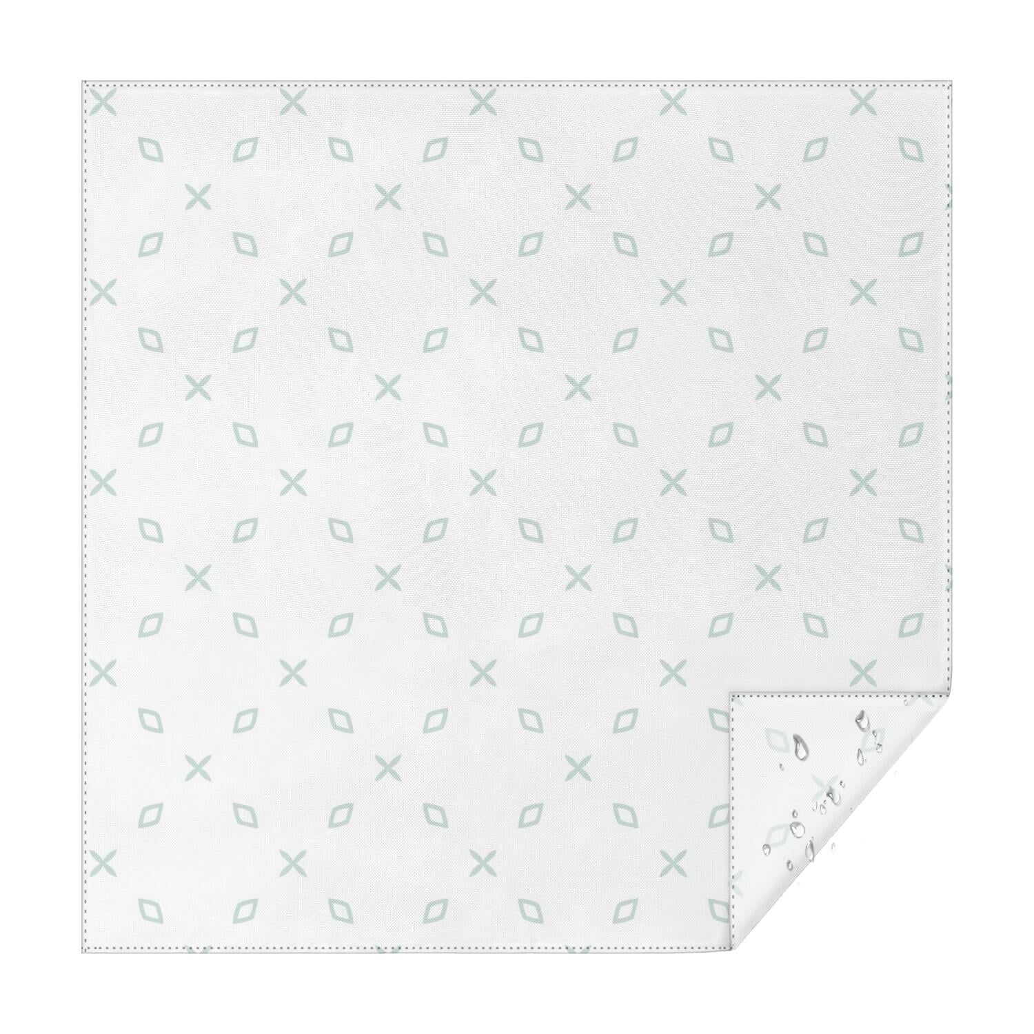 Floral Square Tablecloth 42x42in(107x107cm) – Waterproof Polyester ...