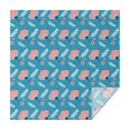 thumbnail image 1 of Floral Square Tablecloth 42x42in(107x107cm) – Waterproof Polyester Printed Table Cover, Wrinkle Resistant & Washable for Kitchen Dining Picnic Party Decor, Thanksgiving,Christmas, Spring,Flower, 1 of 6