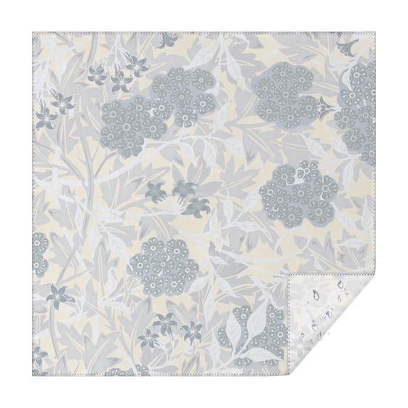 Floral Square Tablecloth 42x42in(107x107cm) – Waterproof Polyester Printed Table Cover, Wrinkle Resistant & Washable for Kitchen Dining Picnic Party Decor, Thanksgiving,Christmas, Spring,Flower