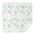 thumbnail image 1 of Floral Square Tablecloth 42x42in(107x107cm) – Waterproof Polyester Printed Table Cover, Wrinkle Resistant & Washable for Kitchen Dining Picnic Party Decor, Thanksgiving,Christmas, Spring,Flower, 1 of 6