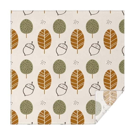 42x42 Inch Waterproof Square Tablecloth, Thickened Polyester Table Cover for Dining & Parties, Floral Print