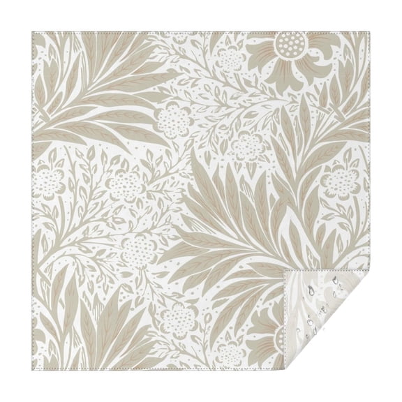 42x42 Inch Waterproof Square Tablecloth, Thickened Polyester Table Cover for Dining & Parties, Floral Print