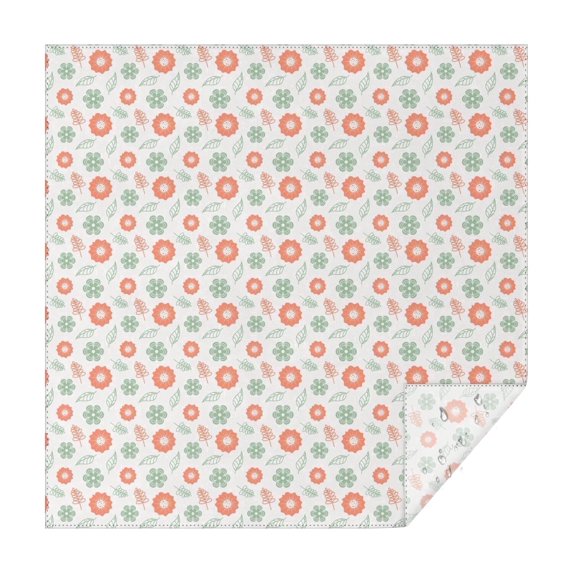 42x42 Inch Waterproof Square Tablecloth, Thickened Polyester Table Cover for Dining & Parties, Floral Print