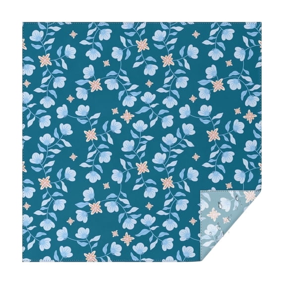 42x42 Inch Waterproof Square Tablecloth, Thickened Polyester Table Cover for Dining & Parties, Floral Print