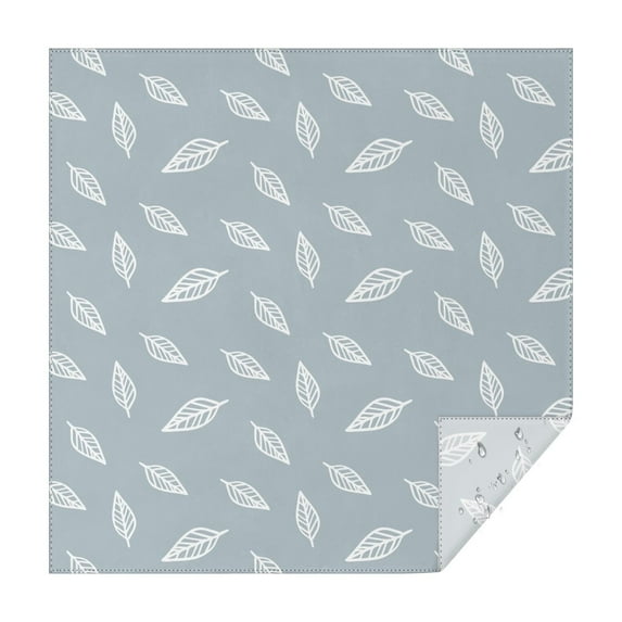 Floral 42" Square Waterproof Tablecloth, Floral Print Polyester Table Cover