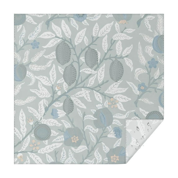 Floral Square Tablecloth 42x42in(107x107cm) – Waterproof Polyester Printed Table Cover, Wrinkle Resistant & Washable for Kitchen Dining Picnic Party Decor, Thanksgiving,Christmas, Spring,Flower