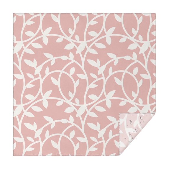 Floral Square Tablecloth 42x42in(107x107cm) – Waterproof Polyester Printed Table Cover, Wrinkle Resistant & Washable for Kitchen Dining Picnic Party Decor, Thanksgiving,Christmas, Spring,Flower
