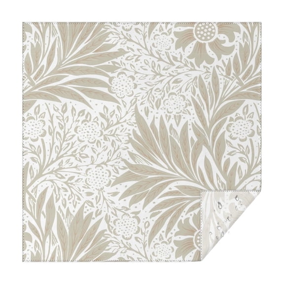 42x42 Inch Waterproof Square Tablecloth, Thickened Polyester Table Cover for Dining & Parties, Floral Print