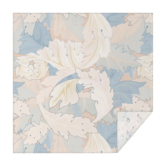 Floral Square Tablecloth 42x42in(107x107cm) – Waterproof Polyester Printed Table Cover, Wrinkle Resistant & Washable for Kitchen Dining Picnic Party Decor, Thanksgiving,Christmas, Spring,Flower