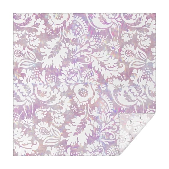 42x42 Inch Waterproof Square Tablecloth, Thickened Polyester Table Cover for Dining & Parties, Floral Print