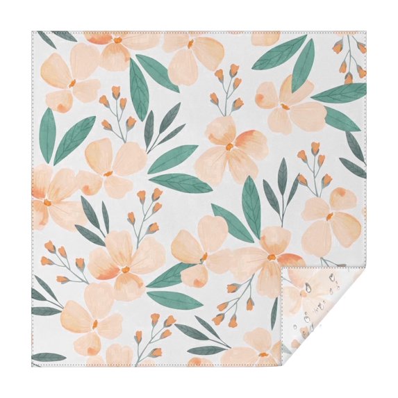 42x42 Inch Waterproof Square Tablecloth, Thickened Polyester Table Cover for Dining & Parties, Floral Print