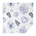 thumbnail image 1 of Floral Square Tablecloth 42x42in(107x107cm) – Waterproof Polyester Printed Table Cover, Wrinkle Resistant & Washable for Kitchen Dining Picnic Party Decor, Thanksgiving,Christmas, Spring,Flower, 1 of 6
