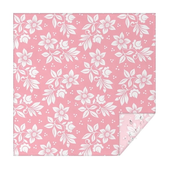 42x42 Inch Waterproof Square Tablecloth, Thickened Polyester Table Cover for Dining & Parties, Floral Print